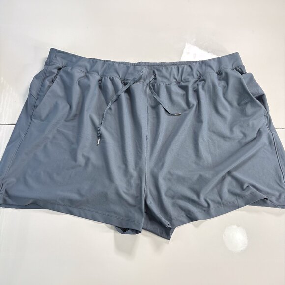 Old Navy Active Powersoft High-Rise Go-Dry Shorts Plus Size 4X Gray - Picture 1 of 2